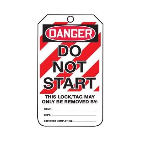 OSHA DANGER SAFETY TAG DO NOT START TAM104PTP